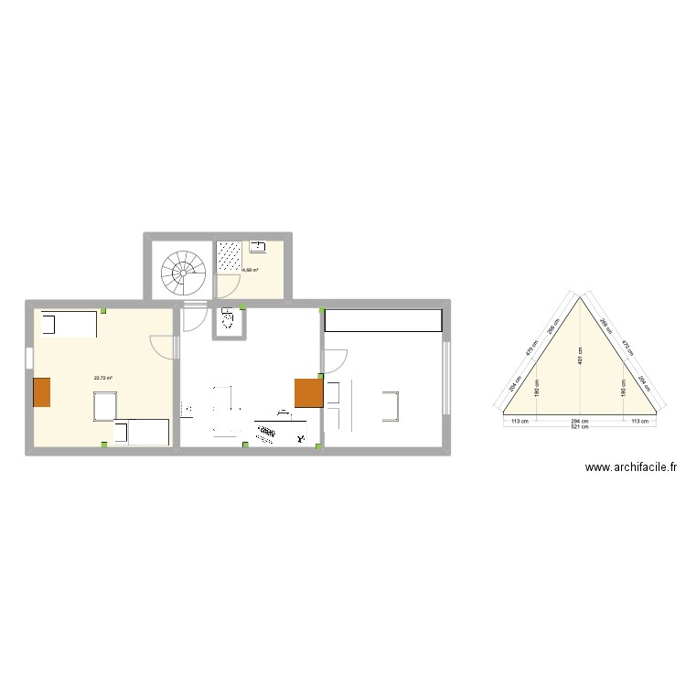 combles V4. Plan de 0 pièce et 0 m2