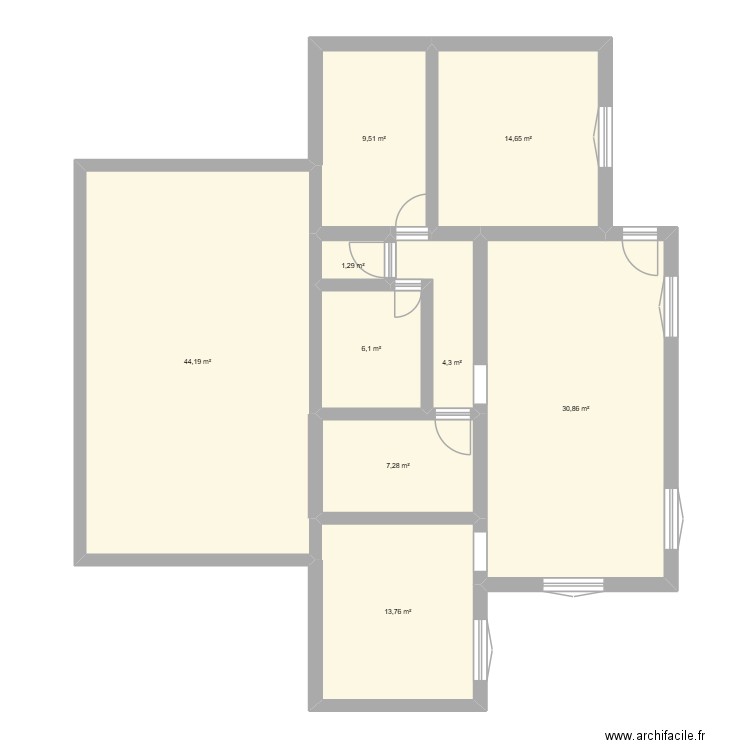 Saint Gély 2. Plan de 9 pièces et 132 m2