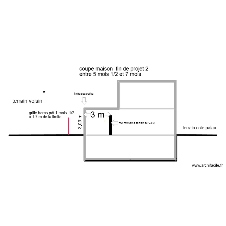 coupe projet 2 fin de chantier. Plan de 1 pièce et 0 m² coupe projet 2 fin de chantier. Plan de 1 pièce et 0 m²