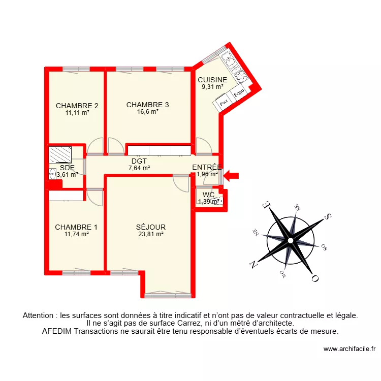 BI 33250. Plan de 12  et 98 m²
