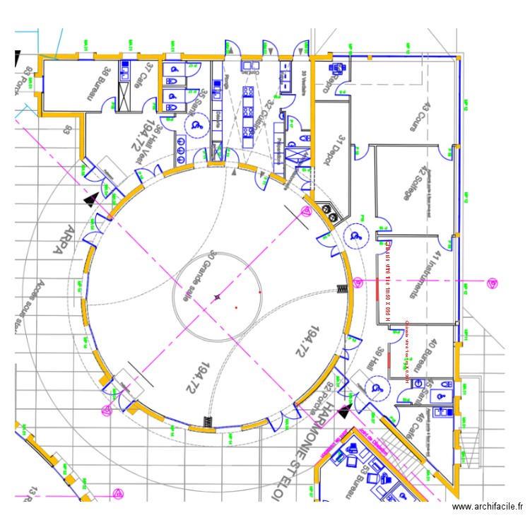 service jeunesse après travaux. Plan de 0 pièce et 0 m2