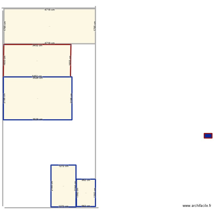 Loft garage . Plan de 6 pièces et 2608 m2