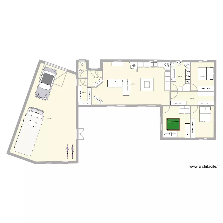 Plan du 06/06 bis. Plan de 10  et 192 m²