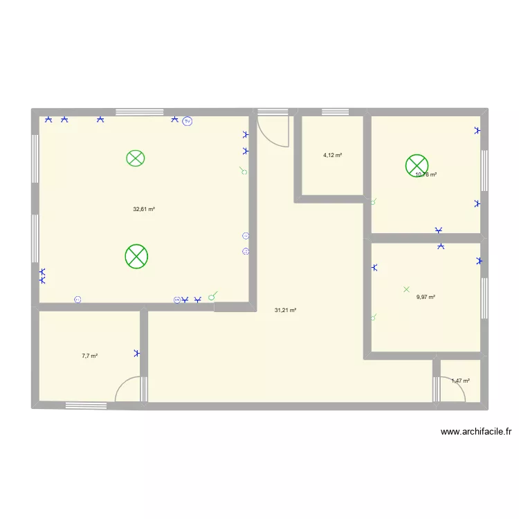 tp1 suite. Plan de 7 pièces et 98 m² tp1 suite. Plan de 7 pièces et 98 m²