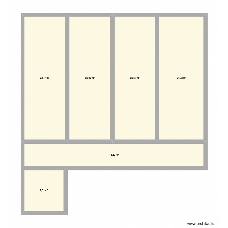 M 2. Plan de 6 pièces et 119 m2