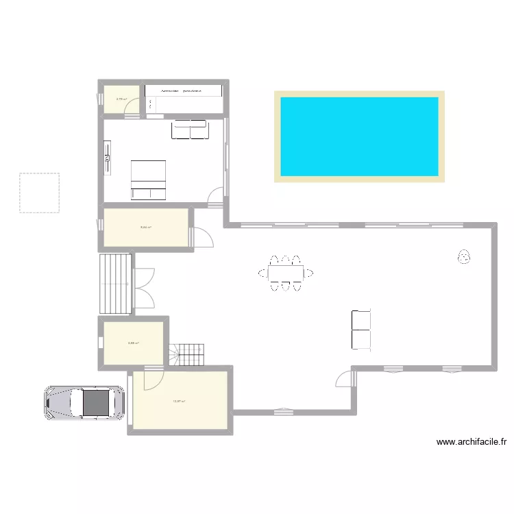 VILLA V0. Plan de 