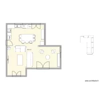 Salon-Cuisine 2 canap&eacute;