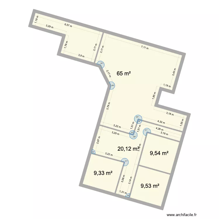DESBONNETS. Plan de 5 et 114 m² DESBONNETS. Plan de 5 et 114 m²