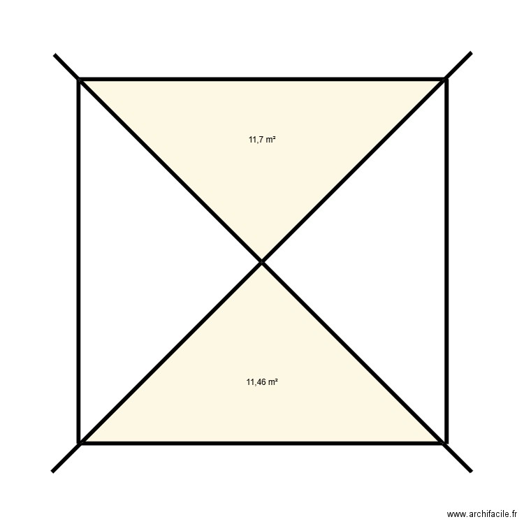 carbet 6. Plan de 2 pièces et 23 m2