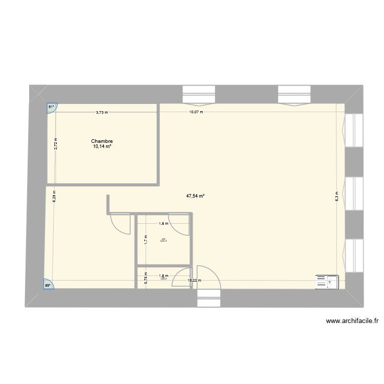 Appartement. Plan de 0 pièce et 0 m2