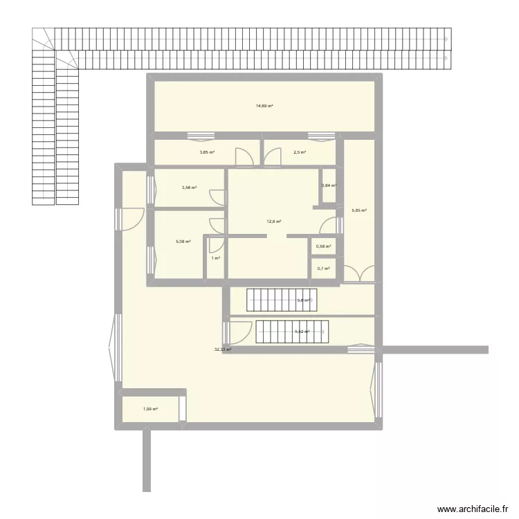 sipacppp. Plan de 15  et 97 m²