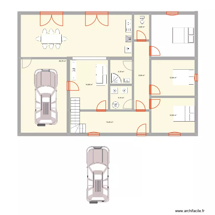 Extension Camphin. Plan de 9 et 136 m² Extension Camphin. Plan de 9 et 136 m²