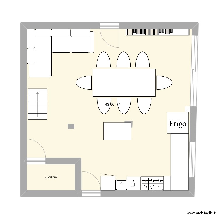 salle co. Plan de 0 pièce et 0 m2