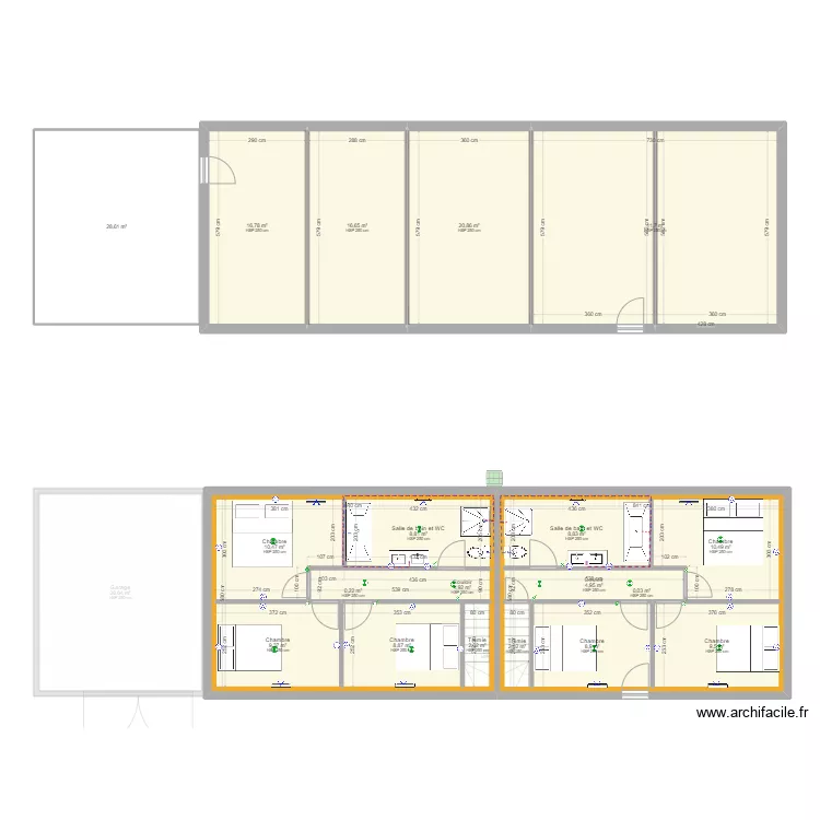 PLAN PROJET 2 MALAUNAY (2 biens) v2 . Plan de PLAN PROJET 2 MALAUNAY (2 biens) v2 . Plan de