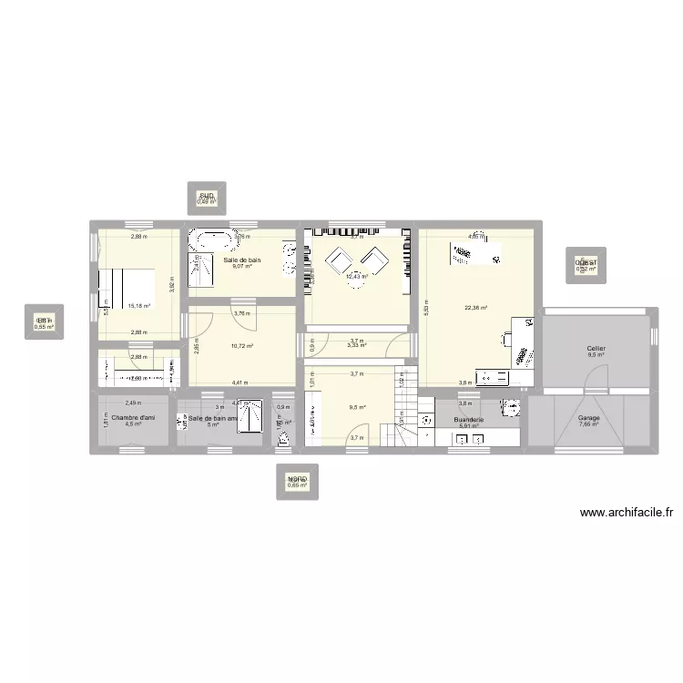 1ere étage. Plan de 1ere étage. Plan de