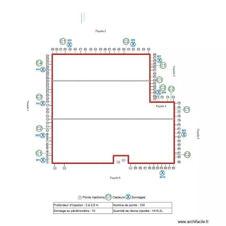 FOISSIER. Plan de 3  et 79 m²