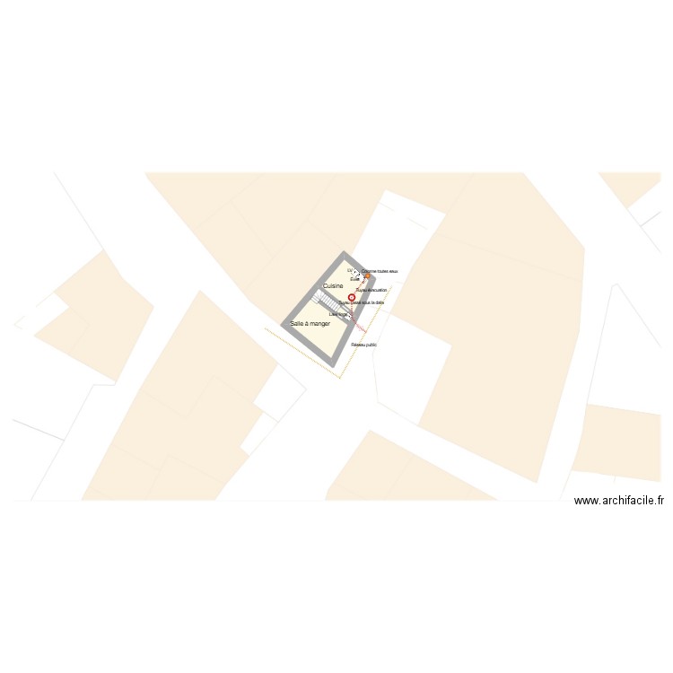 BLANC Séverine. Plan de 6 pièces et 73 m2