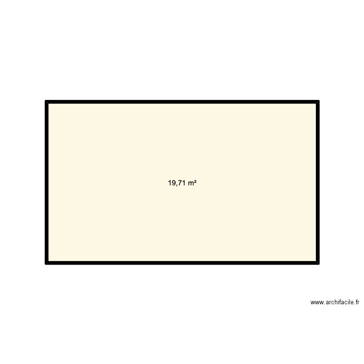 JULIEN. Plan de 1 pièce et 20 m2