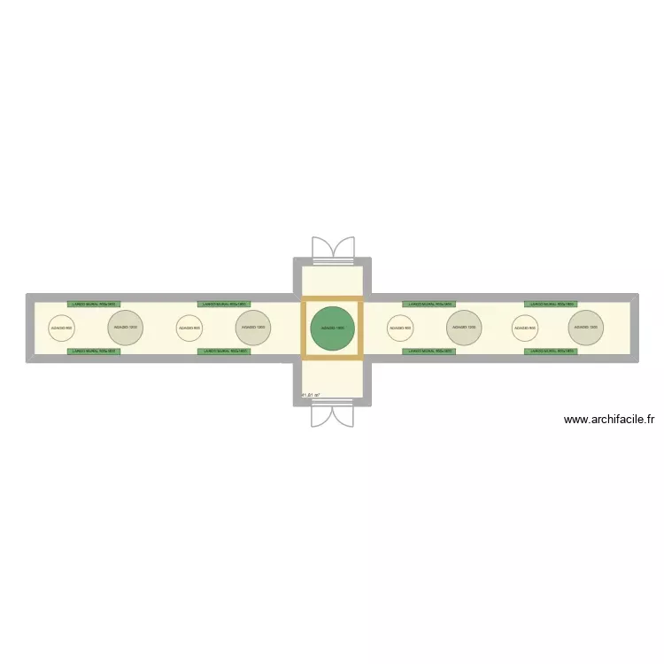 MULTI ACCUEIL PIERRES - COULOIR - COM COM PORTES EURELIENNES IDF. Plan de 1 Pièce et 42 m² MULTI ACCUEIL PIERRES - COULOIR - COM COM PORTES EURELIENNES IDF. Plan de 1 Pièce et 42 m²