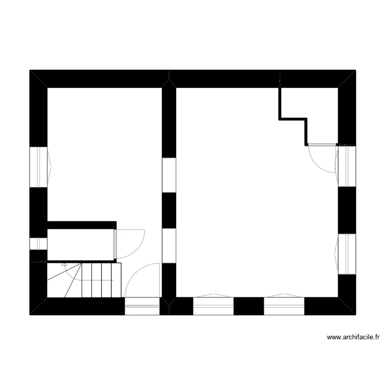 BARNASS. Plan de 7  et 77 m²