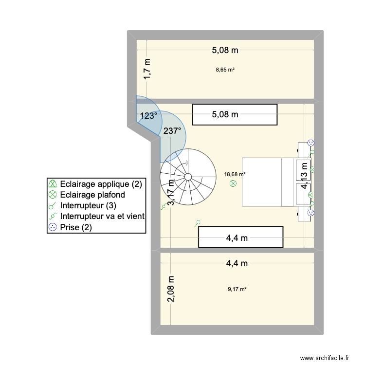 comble. Plan de 0 pièce et 0 m2