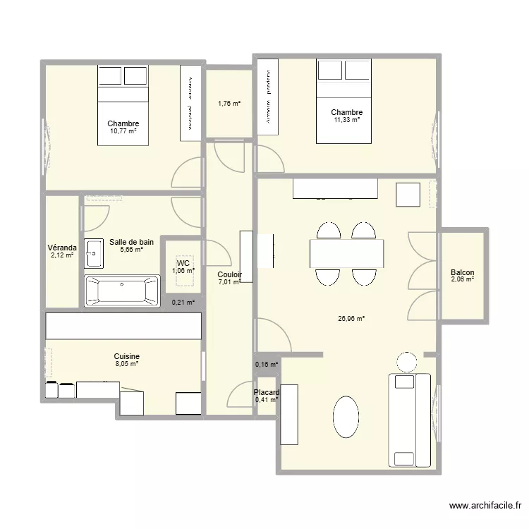 15 Square L&eacute;on Bourgeois originel. Plan de 