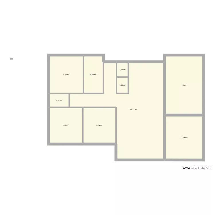 GUYONNET. Plan de 10 Pièces et 102 m²