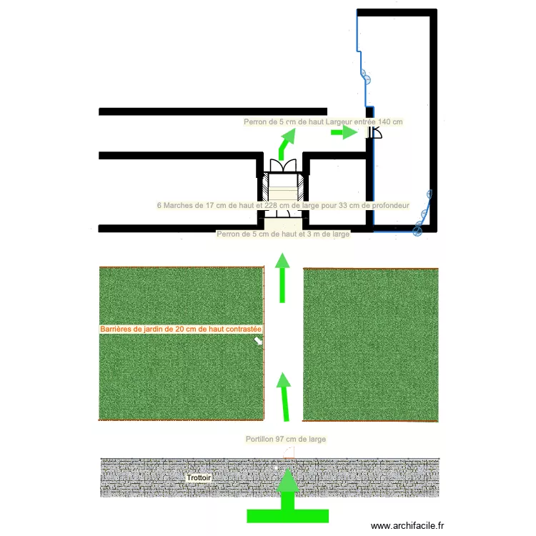 ENTREE IMMEUBLE 32 BLD DUBOUCHAGE. Plan de 3 Pièces et 82 m²