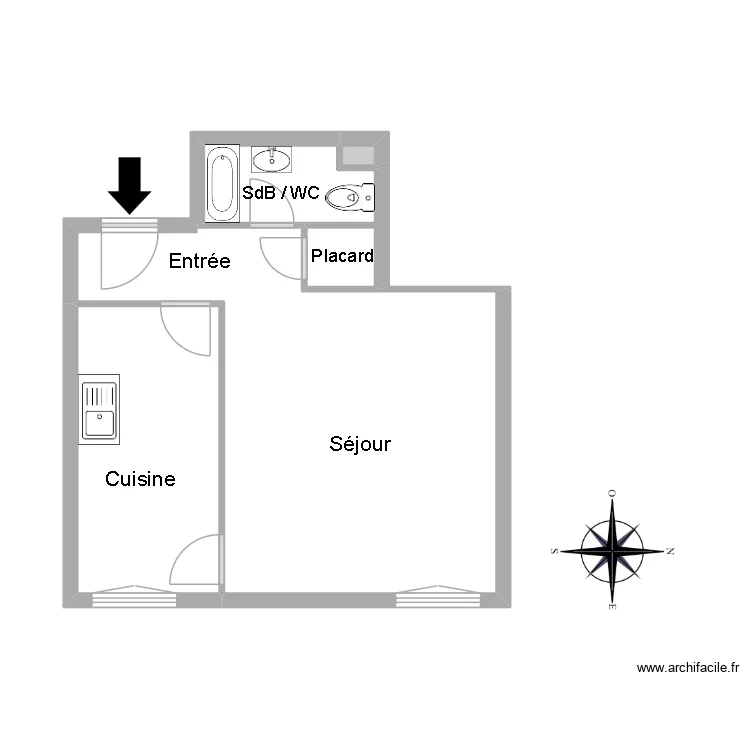 51146 NZOTHING. Plan de 4  et 31 m²