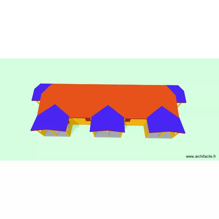 PROJET_KPALONGO_5T2_OPTION_C_TOIT_Styl&eacute;. Plan de 