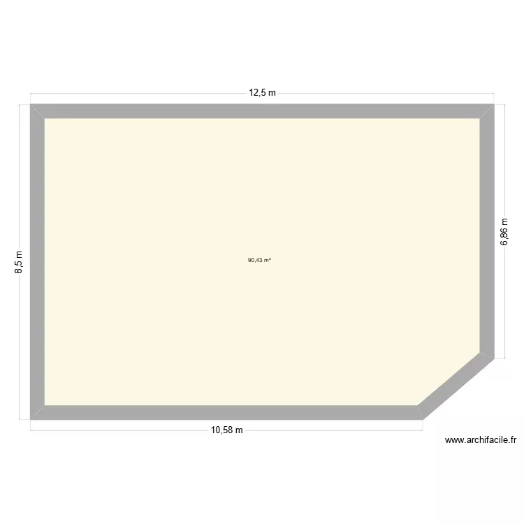 etage R12. Plan de 1 Pièce et 90 m² etage R12. Plan de 1 Pièce et 90 m²