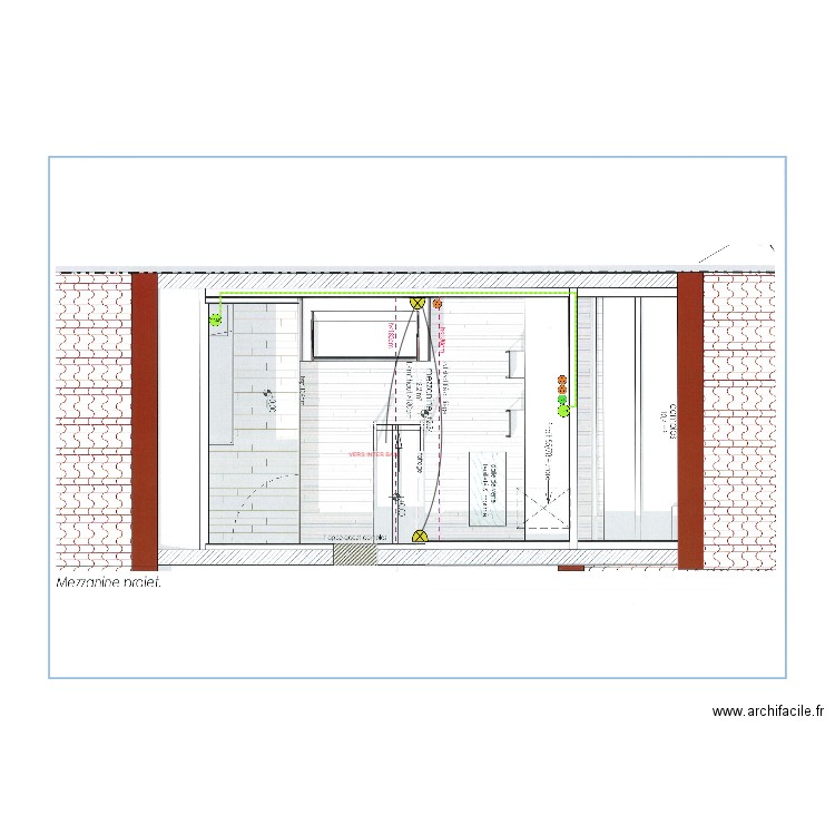 GENSBURGER MEZZANINE. Plan de 0 pièce et 0 m2