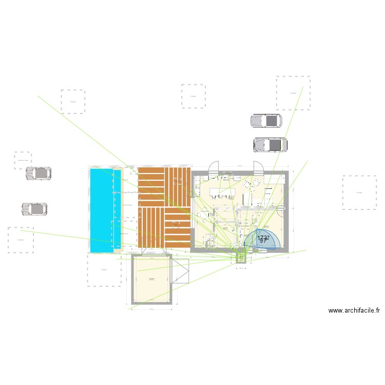 maison 6 elect. Plan de 6 pièces et 110 m2