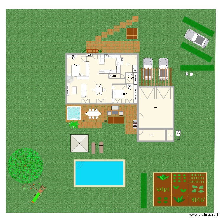 trevol fini elec. Plan de 9 pièces et 145 m2