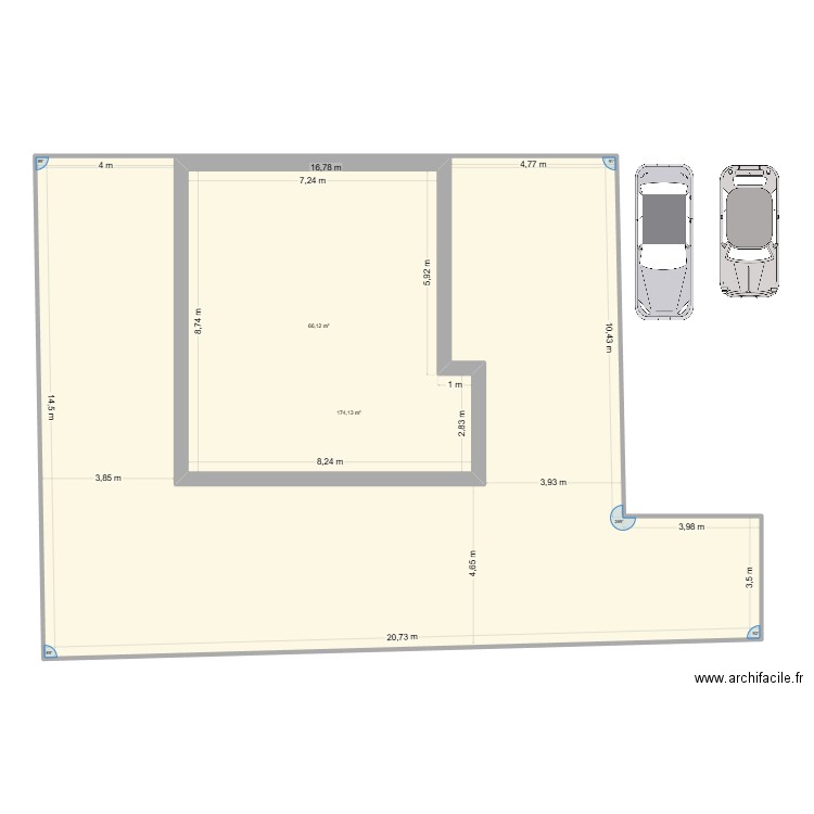 MP PIERRELAYE. Plan de 14 pièces et 434 m2