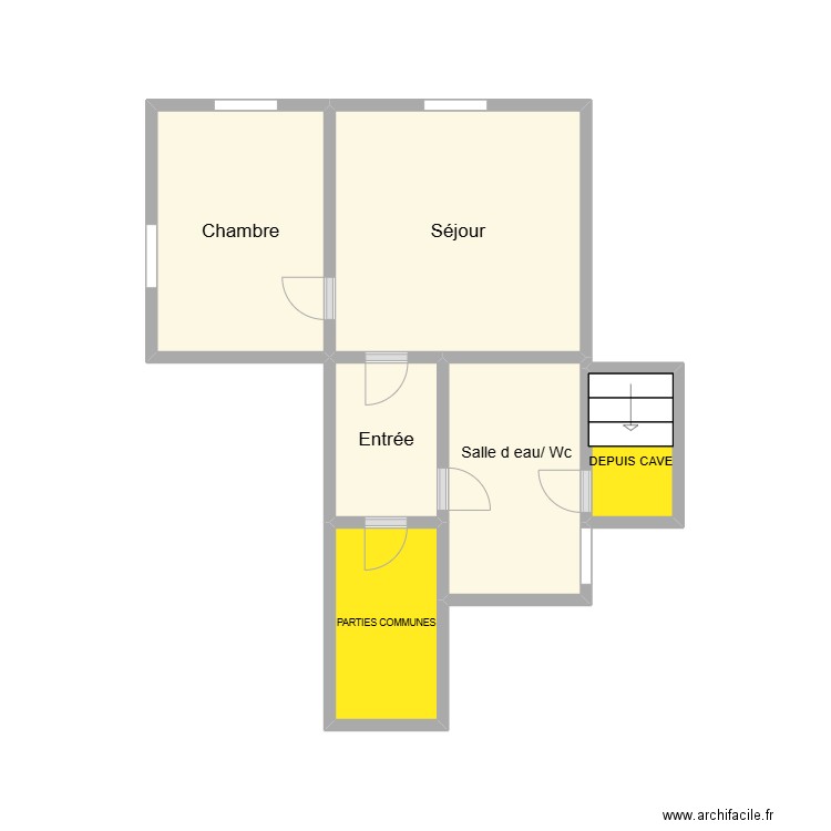 2403 PAS DE LOUP. Plan de 6 pièces et 16 m2