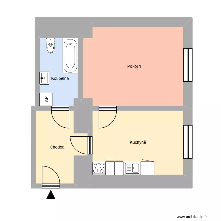 Al&scaron;ova 579, byt 15. Plan de 12  et 164 m²