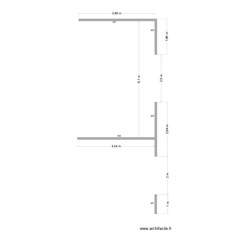 Mur laiterie 2. Plan de 0 pièce et 0 m2