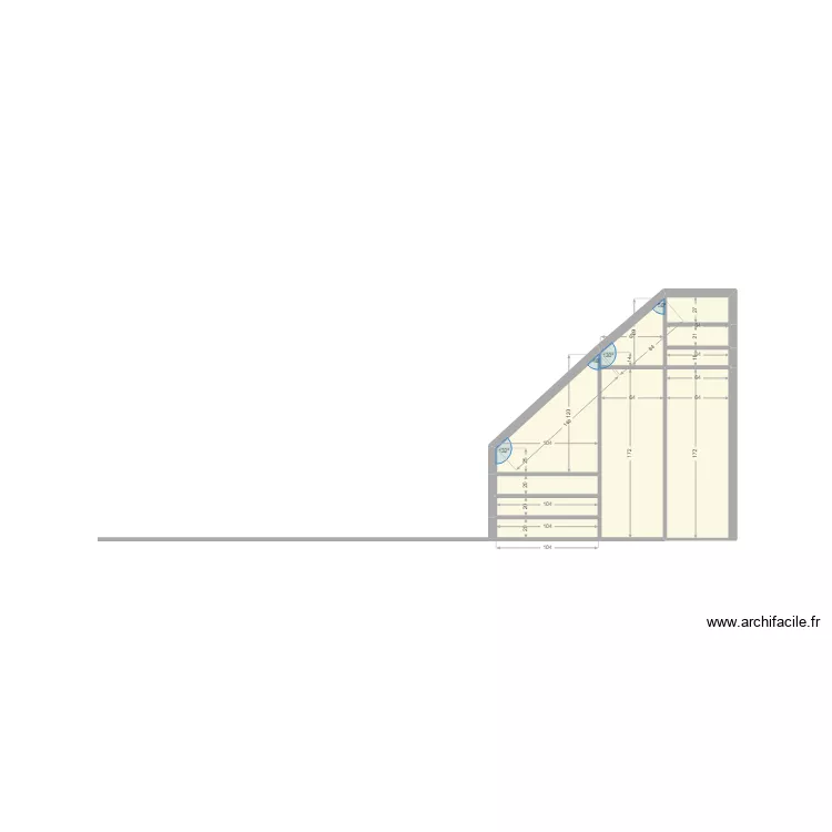 placard chambre. Plan de 