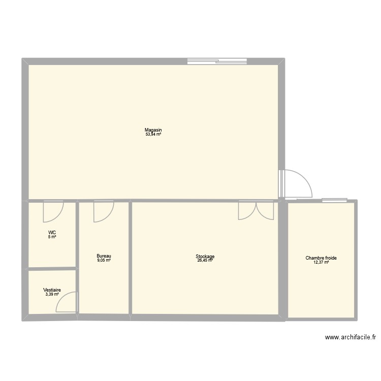 Plan Gauriaguet 2. Plan de 6 pièces et 110 m2
