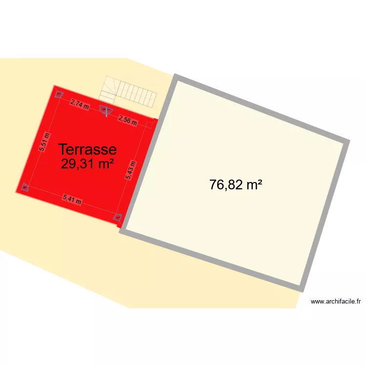 ADAMS2. Plan de 4  et 211 m²
