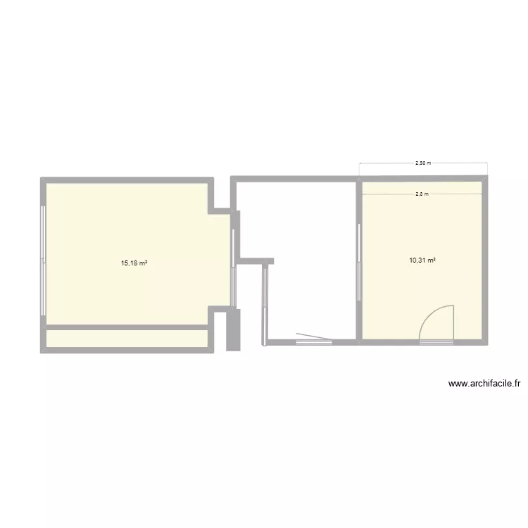 plan. Plan de 2  et 25 m²