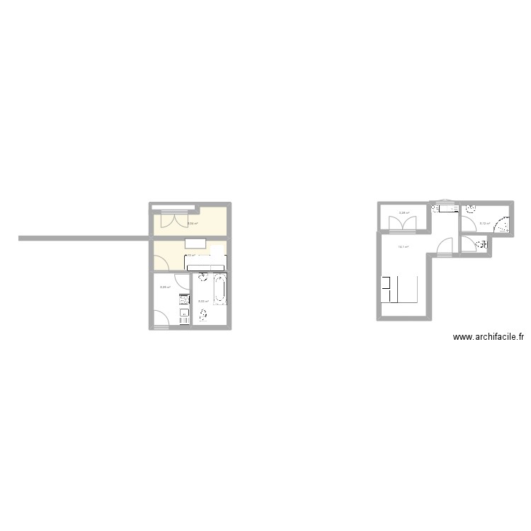 lhi. Plan de 0 pièce et 0 m2