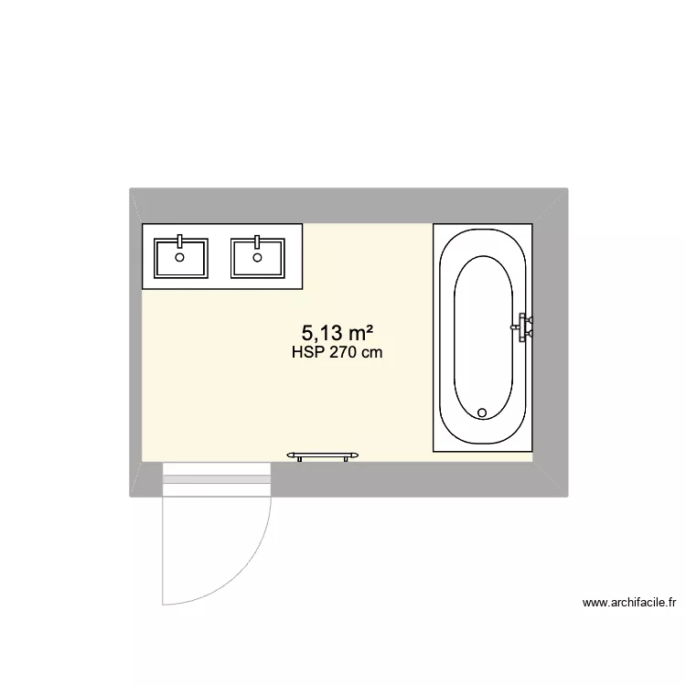 Projet SDB LEDOUX. Plan de 