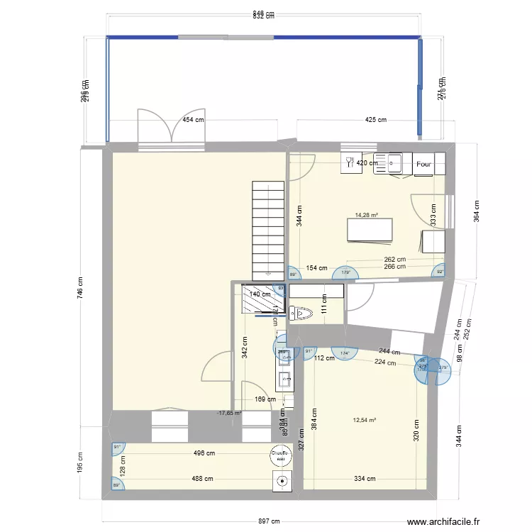 Mont Dor Maison R + 1. Plan de 