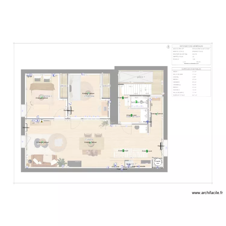 Myl&egrave;ne Plouay. Plan de 