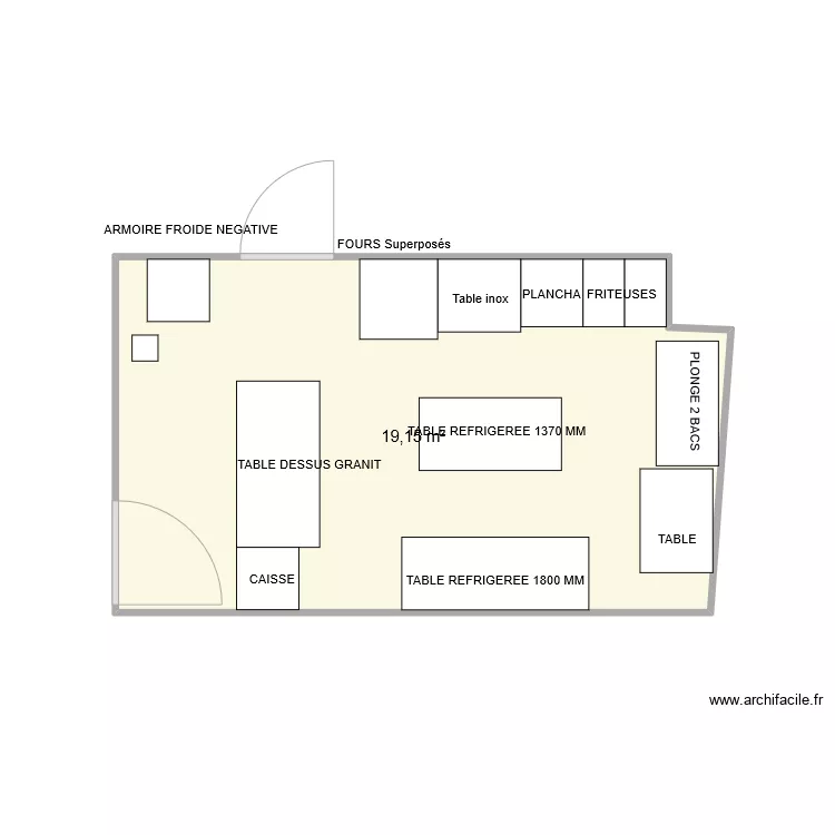 CUISINE GURBET. Plan de CUISINE GURBET. Plan de
