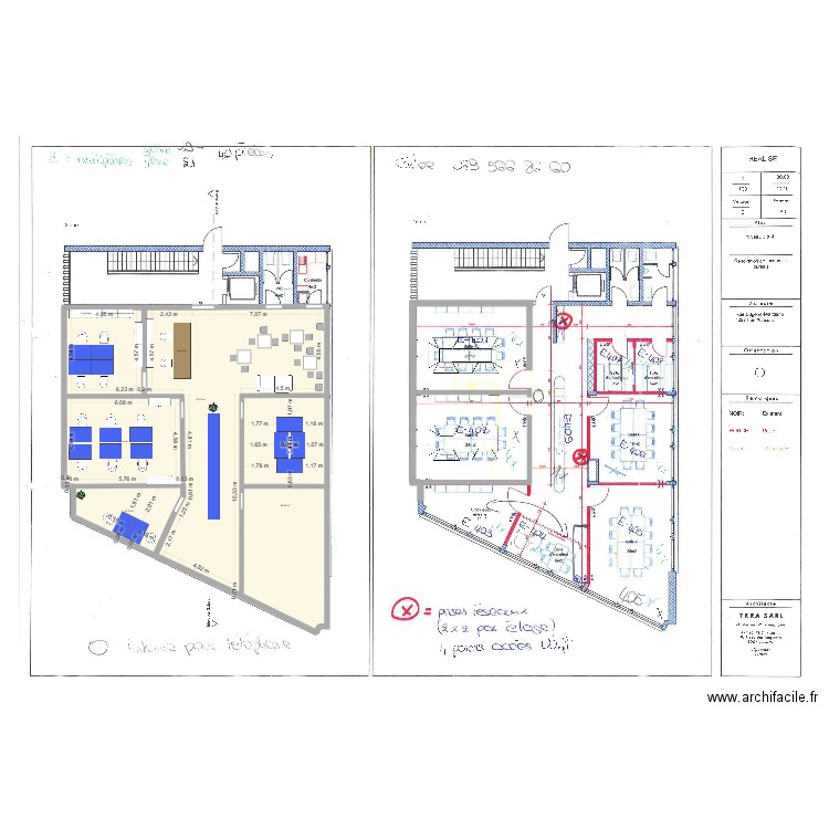 Marziano 3 et 4ème. Plan de 4 pièces et 184 m2