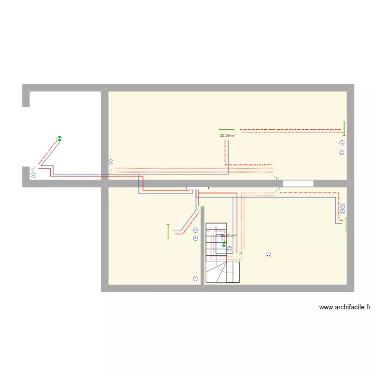 Houilles elec 5. Plan de 