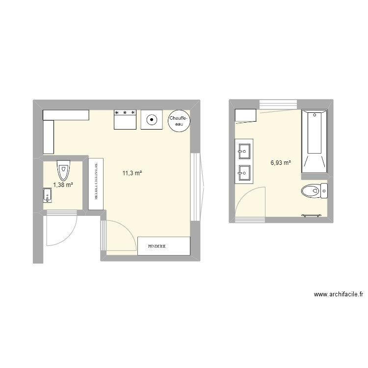 BUANDERIE. Plan de 0 pièce et 0 m2